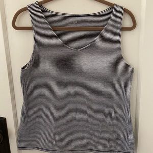 Jjill striped cotton tank